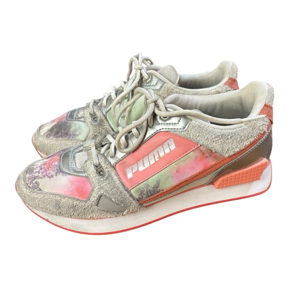 Puma Women's Pink & Gray Sneakers - Picture 6 of 8